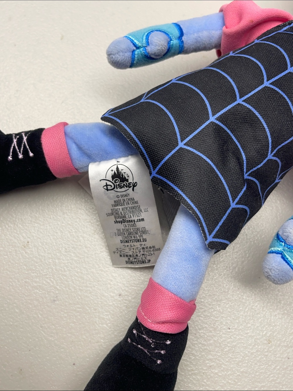 Disney Vampirina Plush Doll - Light Blue, Black & Pink. 14” - Picture 4 of 4